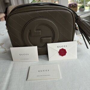 Gucci Green Leather Crossbody Bag